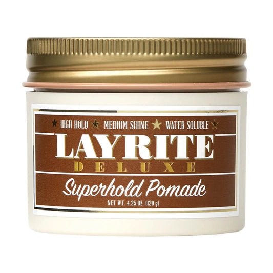 Layrite Superhold Pomade 4.25oz 中高光澤凌亂濕潤感髮蠟